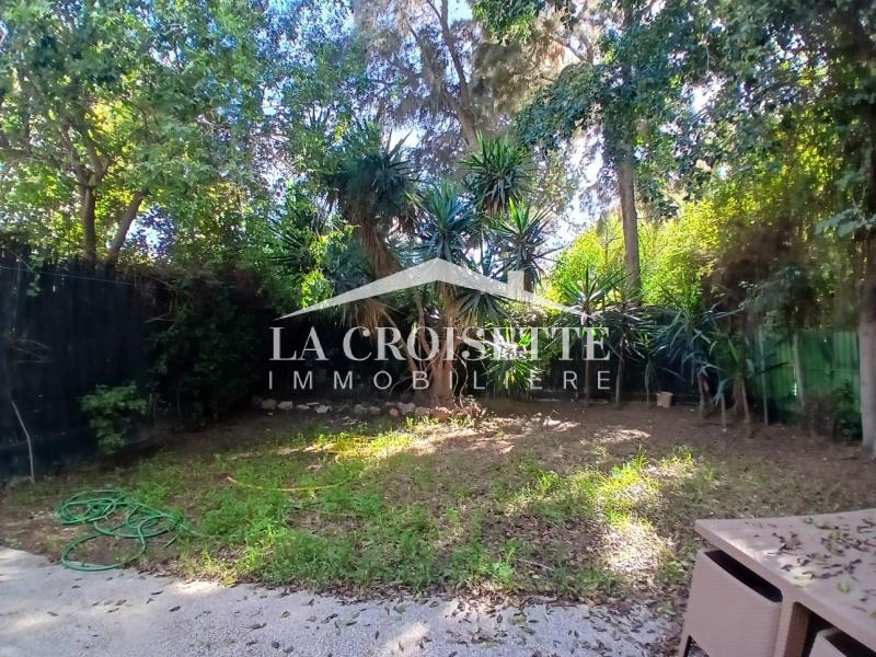 Appartement meublé S+2 avec jardin à La Marsa